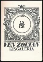 Vén Zoltán (1941-): 15 C2. 15 db rézkarcot tartalmazó mappa, papír, jelzett és dedikált 13x10 cm