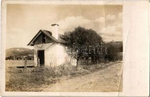 Gyergyószentmiklós, Gheorgheni; - 2 db régi fotó képeslap; táj, legelésző juhok a Gyilkos-tó mellett...