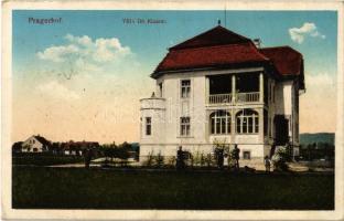 1915 Pragersko, Pragerhof; Villa Dr. Klasinc + Zensuriert K.u.K. Militärzensur Marburg (EK)