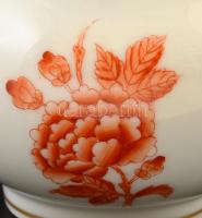 Herendi  Apponyi mintás kis kiöntő, kézzel festett, kopásnyomokkal, jelzett