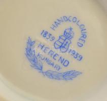 Herendi  Apponyi mintás kis kiöntő, kézzel festett, kopásnyomokkal, jelzett