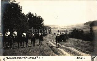 1911 Quartiermacher / Austro-Hungarian K.u.K. military, quartermasters. photo