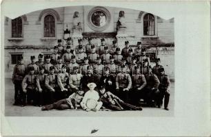 Utászok csoportképe / Austro-Hungarian K.u.K. military, sappers group photo (EK)