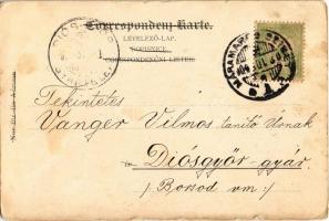 1904 Unglück im Spiele! Glück in der Liebe! / Osztrák-magyar katonák kártyáznak / Austro-Hungarian K...