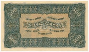 1923. 500K "Magyar Pénzjegynyomda Rt. Budapest" nyomdahely jelöléssel T:I-
Adamo K34