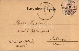 1899 Székesfehérvár, látkép, templomok. Art Nouveau, floral