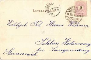 1898 Pozsony, Pressburg, Bratislava; Mihály kapu utca, üzletek. Kiadja Körper Károly fényképész / Mi...