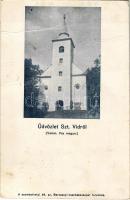 Velem - 2 db régi városképes lap: Dávid J. vendéglője a strandfürdőhöz, étterem, utca, villa, automo...