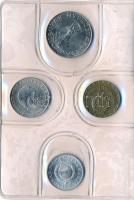 1981. 2f-10Ft 9db klf, "Magyar Népköztársaság" forgalmi érméi kék műbőrtokbann T:1