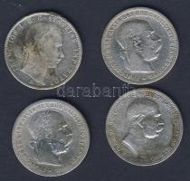 Ausztria/magyar verdejel 1859B 1/4Fl Ag T:3/3- fny. + Ausztria 1898-1908. 1K Ag (3x) benne "Jub...