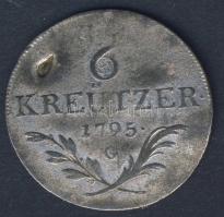 Ausztria/magyar verdejel 1795B 6Kr Ag T:3- ü.