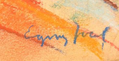 Egry jelzéssel: Dombos táj. Pasztell, papír, 30×43 cm