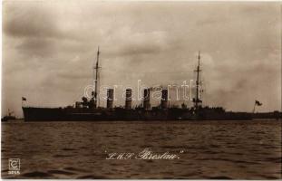 SMS Breslau Magdeburg-class cruiser of the Imperial German Navy / Kaiserliche Marine + K.u.K. Festungsertillerieregiment Nr. 5. Reservekompagnie 5.