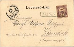 1901 Hatvan, Cukorgyár, Cukorgyári kastély, Cukorgyári igazgatósági épület. Kiadja Hoffmann M. L. Ar...