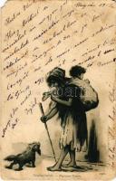 1903 Cigányéletből. Rigler József Ede Rt. / Zigeuner-Typen / Gypsy folklore, litho (EM)