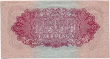 1944. 1000P "A Vöröshadsereg Parancsnoksága" T:III Hungary 1944. 1000 Pengő "Headquar...
