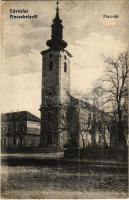 1918 Pincehely, Piac tér, Római katolikus templom. Kiadja Kircz Ede (fl)