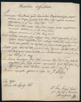 1785-1786 Latin nyelvű levél, 2p