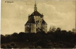 Selmecbánya, Schemnitz, Banská Stiavnica; Leányvár (Újvár). Kiadja Joerges / Novy zámok (Panensky zámok) / Schloss / castle (fl)