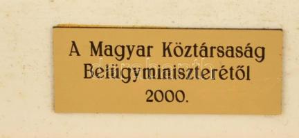 Sebestyén János (1957-): Érintés. Akril, farost, jelzett, keretben, 69×49 cm