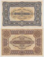 1920. 50K "Orell Füssli Zürich" nyomdahely jelöléssel + 100K "Orell Füssli Zürich&quo...