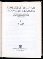 Romániai magyar irodalmi lexikon I. A-F. Szerk.: Balogh Edgár. Bukarest, 1981, Kriterion. Kiadói egé...