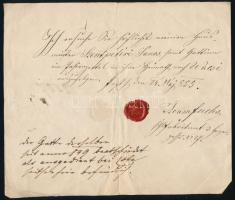 1839 10 db számla, nyugta és elszámolás, vízjeles papíron, viaszpecséttel