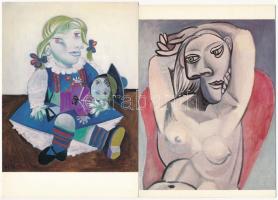 13 db MODERN használatlan motívumlap: főleg Picasso / 13 modern unused motive art postcards: mostly Picasso