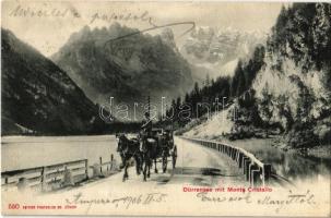 1906 Lago di Landro, Dürrensee (Südtirol); Monte Cristallo. Edition Photoglob Co. 550.
