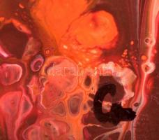 Csepregi Anita (1985-): Forróság I. Akril, farost, jelzett, 21*14,5 cm