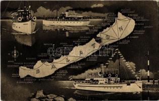 Balaton és környéke - 48 db MODERN városképes lap a 60-as évektől / 48 MODERN town-view postcards fr...