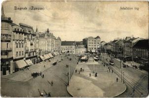 Zagreb, Zágráb - 5 db régi városképes lap / 5 pre-1945 town-view postcards