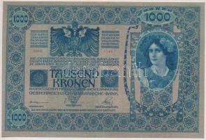 1902. 1000K piros "MAGYARORSZÁG" körbélyegzővel + 1902. 1000K fekete "ROMANIA TIMBRU ...