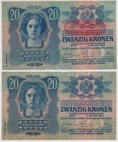 1913. 20K (3xklf) piros "MAGYARORSZÁG" körbélyegzővel, fekete "ROMANIA TIMBRU SPECIAL...