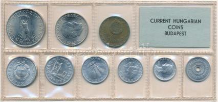 1975. 2f-10Ft (9xklf) érmés forgalmi sor fóliatokban T:1  patina Adamo FO8