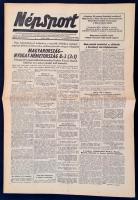 1954 A Népsport X. évf. 123. száma: Magyarország-Nyugat-Németország (8:3) mérkőzésről tudósító száma