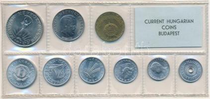 1974. 2f-10Ft (9xklf) érmés forgalmi sor fóliatokban T:1 patina Adamo FO7