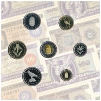 2006. 1Ft-100Ft (8xklf) forgalmi sor szettben, benne 1946-os 1Ft Ag "Hatvanéves a Forint" ...