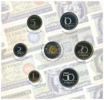 2006. 1Ft-100Ft (8xklf) forgalmi sor szettben, benne 1946-os 1Ft Ag "Hatvanéves a Forint" ...