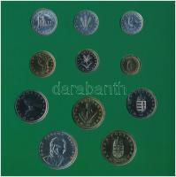 1995. 10f-200Ft (11xklf) forgalmi sor dísztokban, benne 200Ft Ag "Deák", "Magyarorszá...