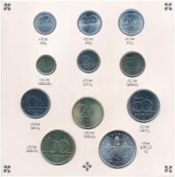 1993. 10f-200Ft (11xklf) forgalmi sor dísztokban, benne 200Ft Ag "MNB", "Magyarország...