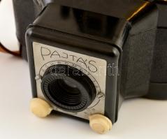 Gamma Pajtás fényképezőgép, Achromat 1:8/80 mm objektívvel, 6x6 cm filmformátum, eredeti dobozában