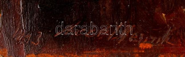 Aczél Henrik Emil (1876-1946): Virágcsendélet. Olaj, karton, jelzett, restaurált, 44×31 cm