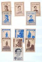 Pár száz darabos magyar gyufacímke gyűjtemény, a végén egy oldal levélzáróval