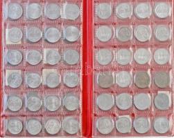 1892-1989. 394db-os forgalmi érme gyűjtemény, 5db kisalakú berakóban T:vegyes