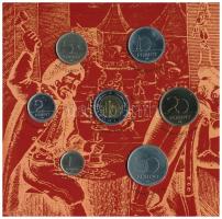 2001. 1Ft-100Ft (7xklf) forgalmi sor dísztokban, "Magyarország pénzérméi" sorozat T:BU kis...