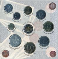 1997. 50f-200Ft (10xklf) forgalmi sor, benne 200Ft Ag "Deák", karton díszcsomagolásban T:B...