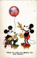 1931 When Im with you, Mickey, Im near heaven! Mickey and Minnie Mouse. Walter E. Disney. A.R.i.B. Co. 1790. (EB)
