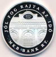 Fákó Árpád (1963-) 2005. "55 éves az MKB" Ag emlékérem dísztokban (31,1g/0.999/42,5mm) T:1...
