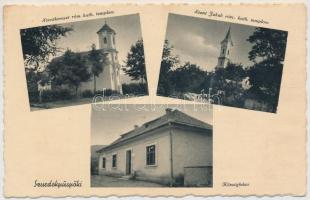 Szurdokpüspöki, Községháza, Szentkereszt és Szent Jakab római katolikus templomok (r)